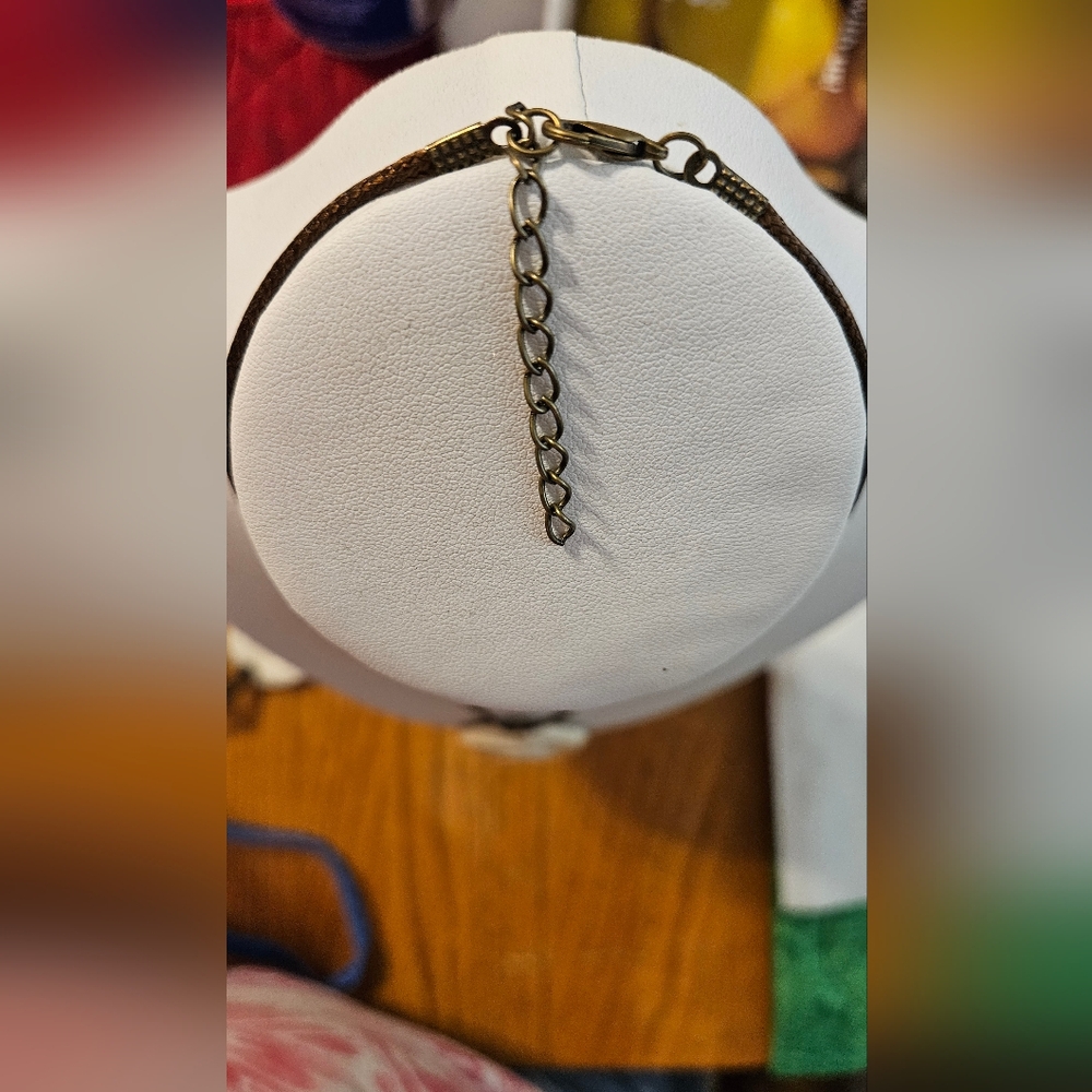 Carved White Ceramic Pendant Necklace Choose One With Which Chain You Want - Picture 8 of 16